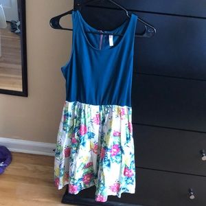 Floral colorful spring xhilaration dress